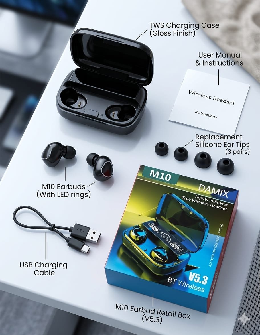 m10 tws earbuds
