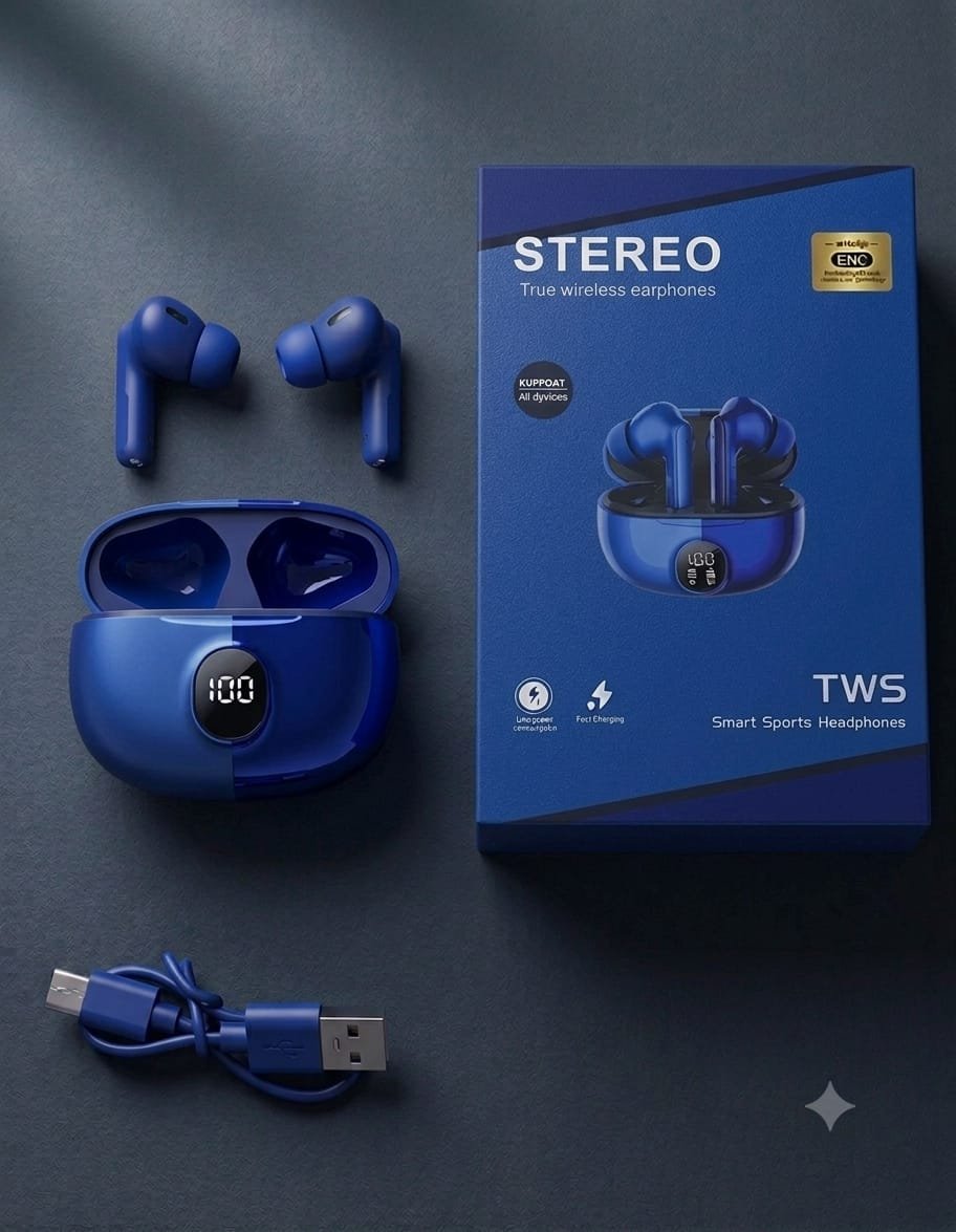 M04 Stereo Earbuds TWS Wireless Earbuds with LED Display - Image 3